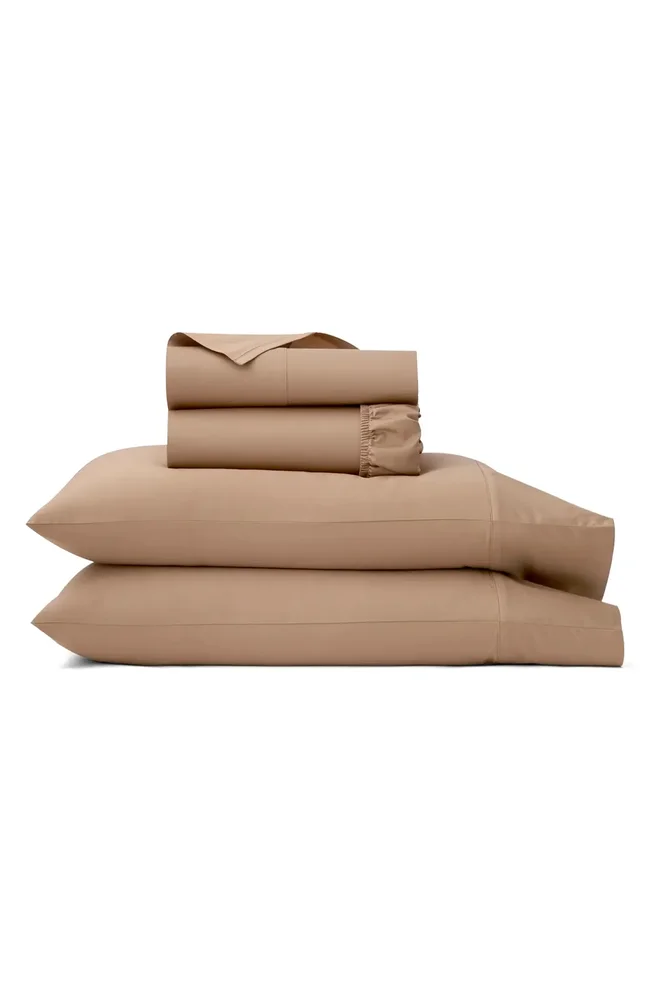 Signature Hemmed Sheet Set in Camel