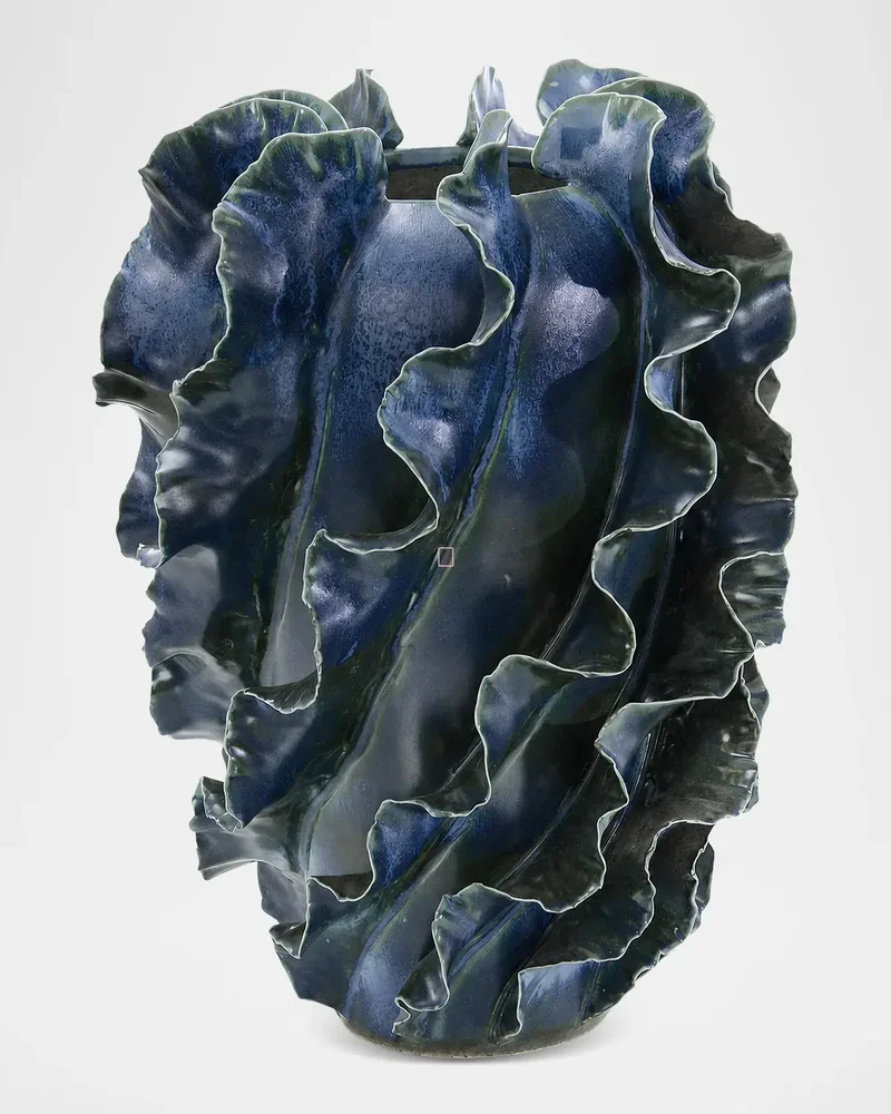 Flirren 14" Large Vase, Blue