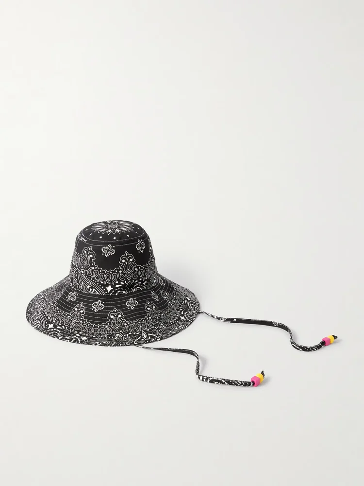 Capeline reversible cotton bucket hat