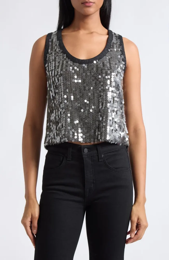 Lexi Sequin Sweater Tank