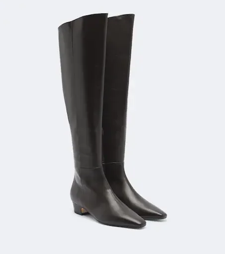 Ilaria leather over-the-knee boots