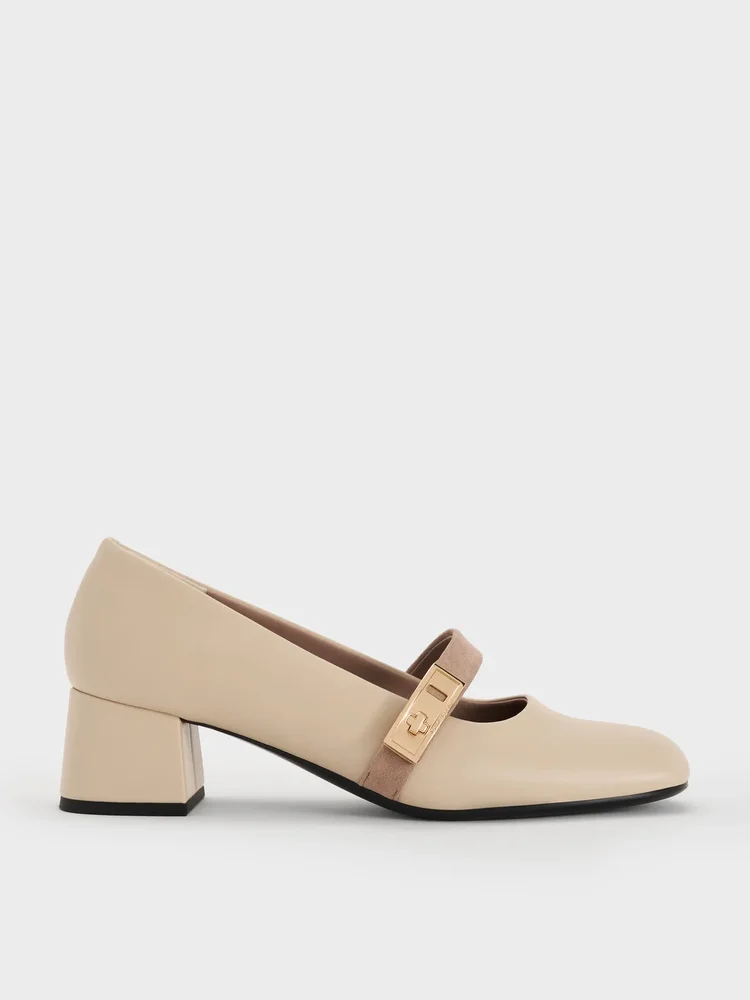 Lando Two-Tone Mary Jane Pumps