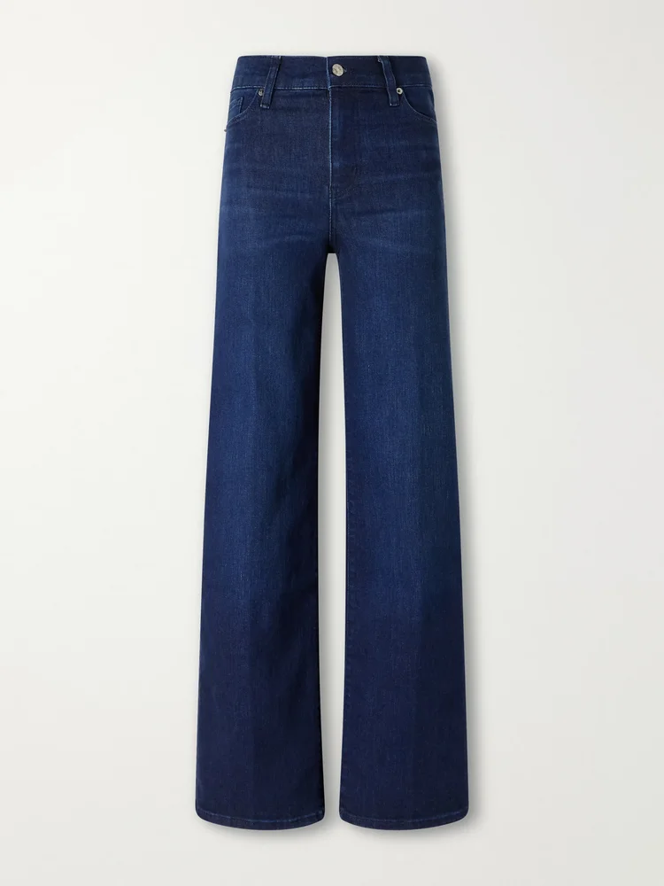 Le Slim Palazzo high-rise wide-leg jeans