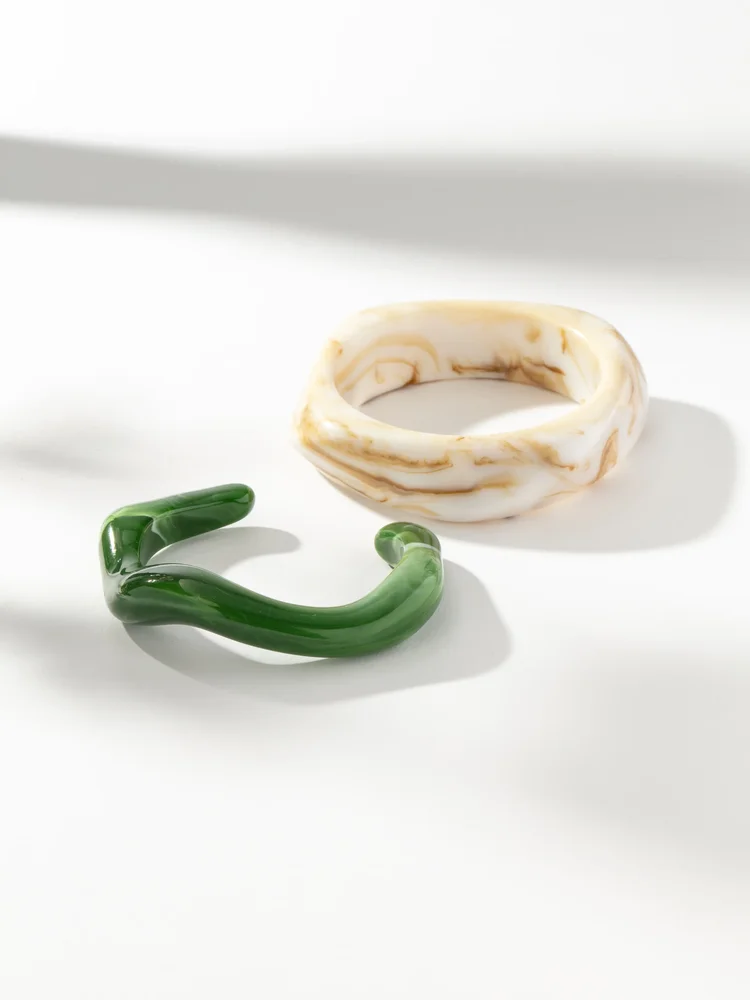 Siena Resin Bangles, Set of 2