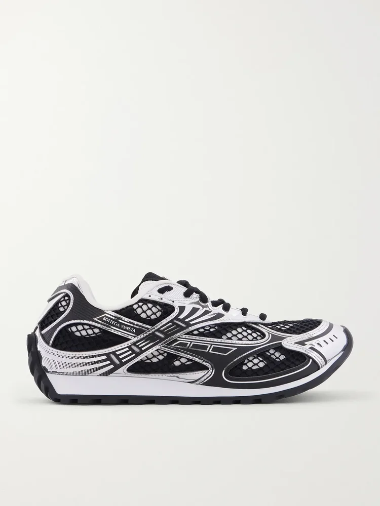Orbit Metallic Mesh Sneakers