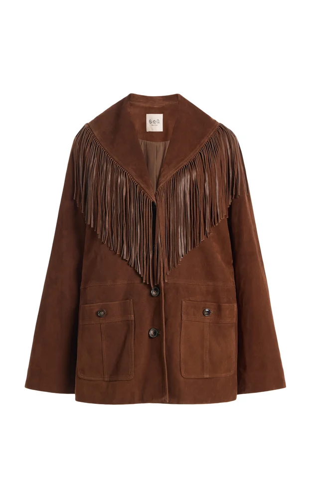 Samantha Fringed Suede Jacket