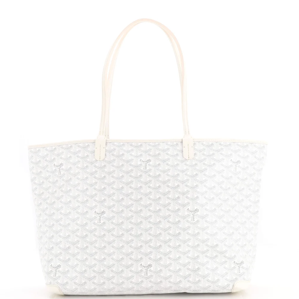 Pre-Owned Artois Tote Coated Canvas MM in White