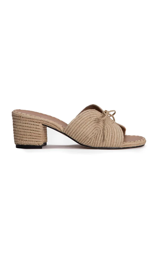 Odett Rafia Sandals