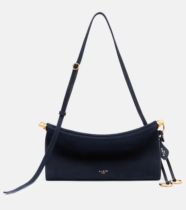 Le Click Small suede shoulder bag