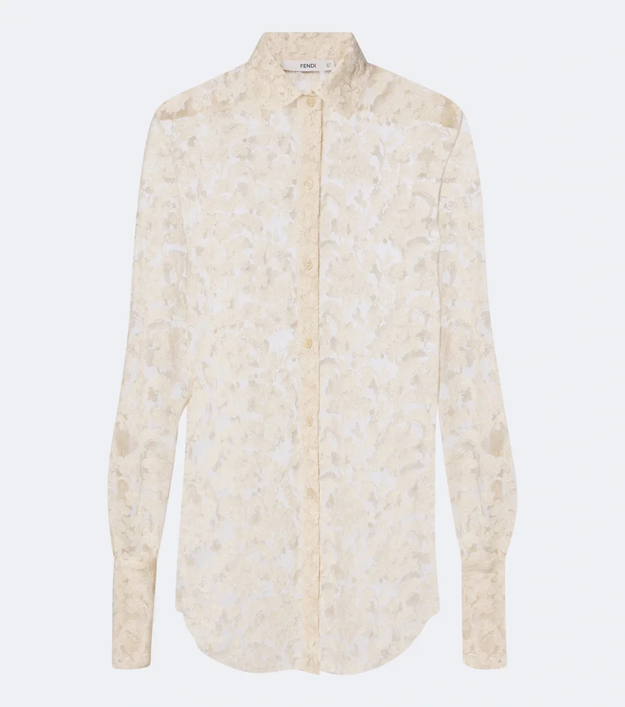 Sheer lace shirt