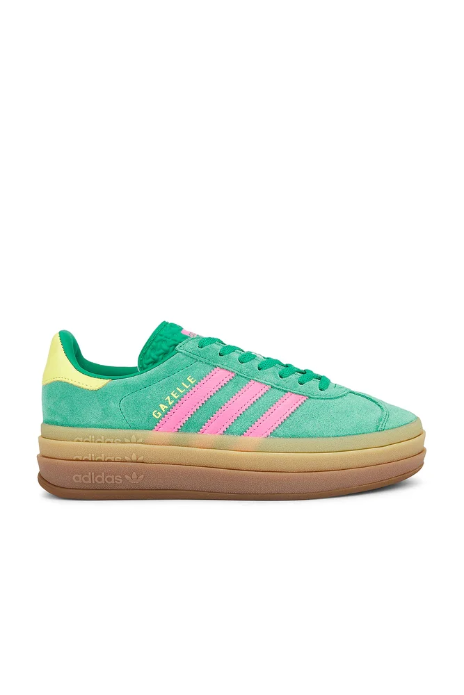 Gazelle Bold in Court Green Lucid Pink Pure Sulfur