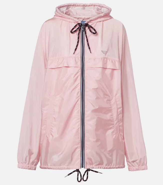 Re-Nylon hooded jacket