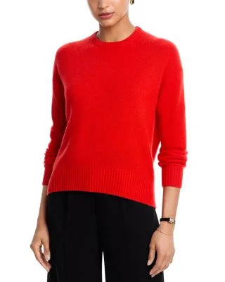 AQUA 100% Cashmere Crewneck Sweater - Exclusive