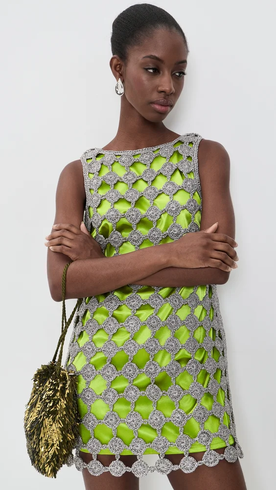 Sina Crochet Mini Dress