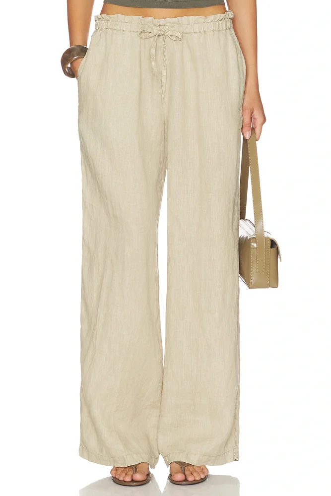 Paperbag Waist Linen Pant