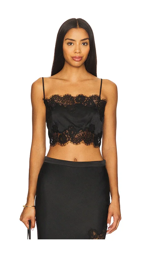 Silk And Lace Bandeau Top fleur du mal