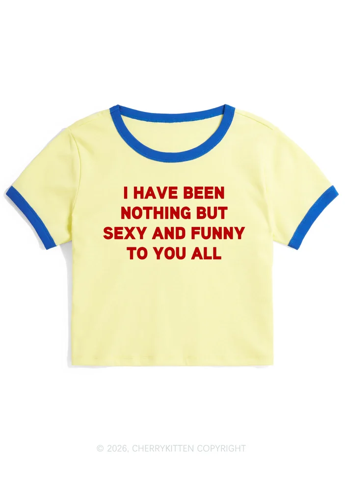 Cherrykitten I Have Been Funny Y2K Ringer Tee