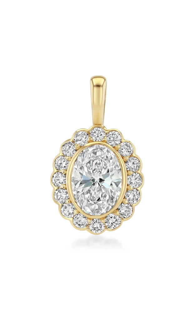 Mega Heirloom Pendant in Snow