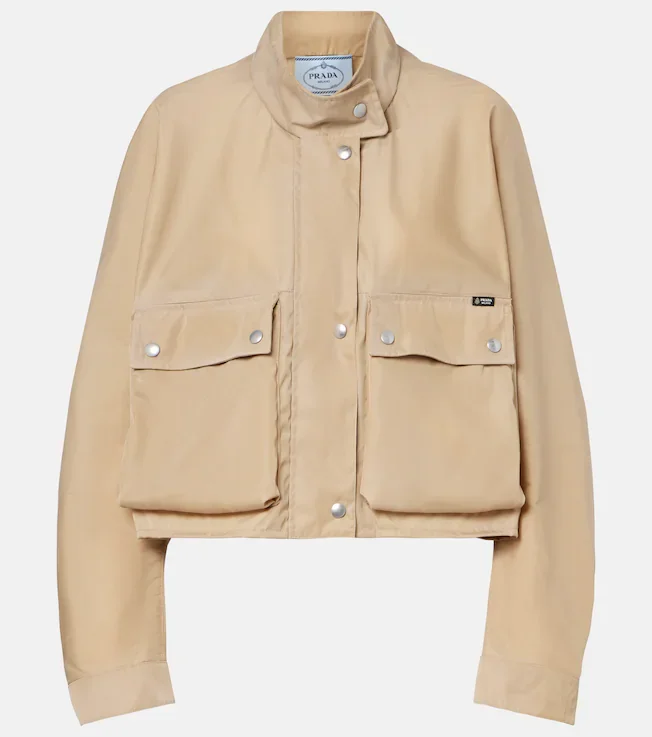 Re-Nylon cropped jacket