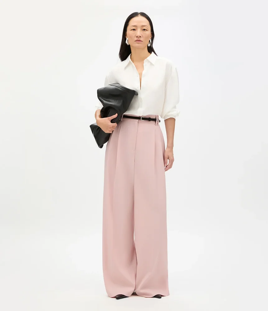 Twill Pleated Trouser