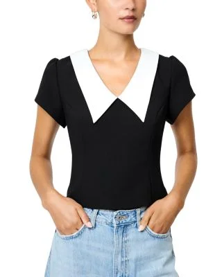Azra Oversized Collar Top