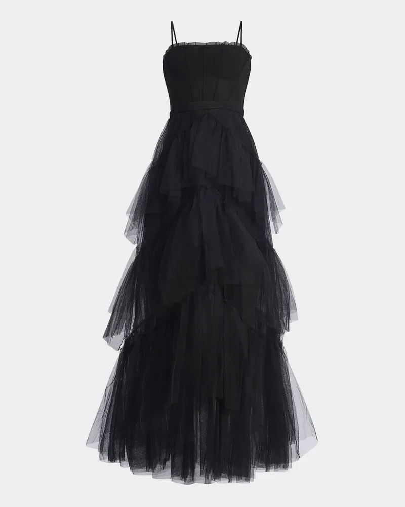 Oly Ruffle Tiered Corset Gown