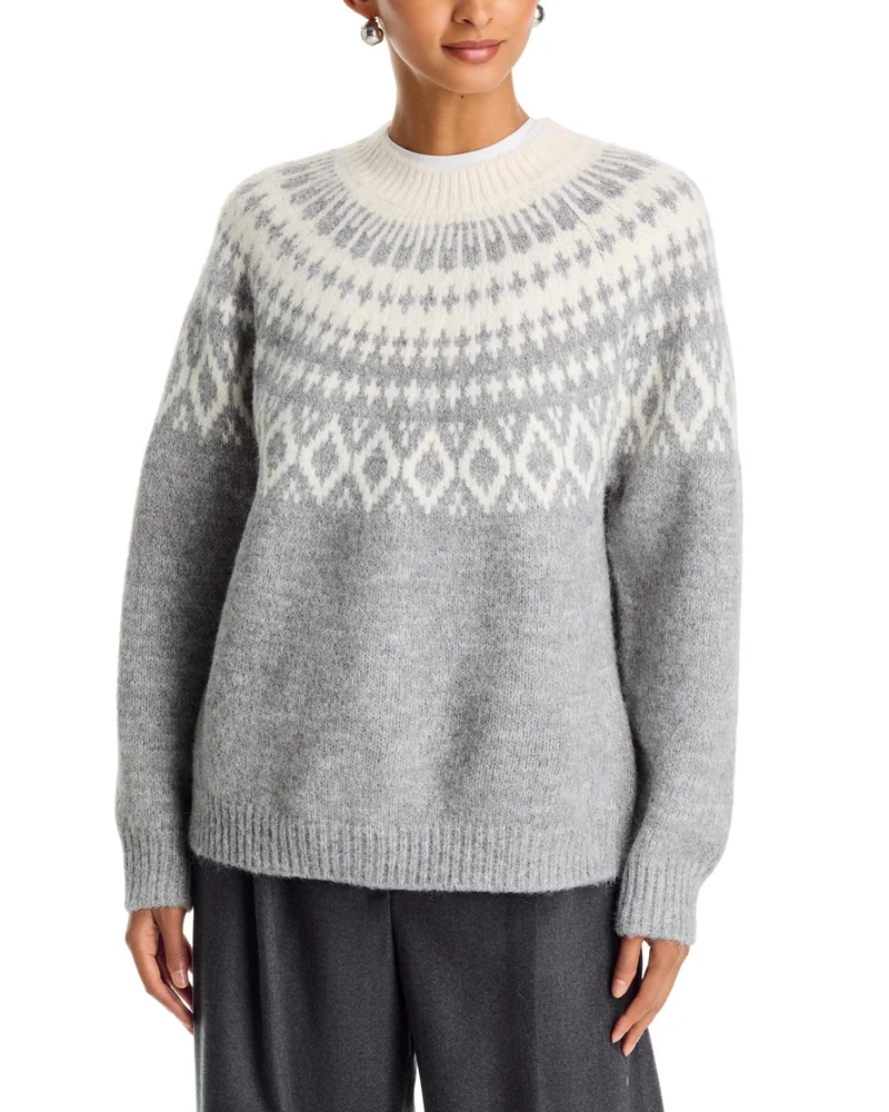 Hasana Fair Isle Crewneck Sweater - Exclusive