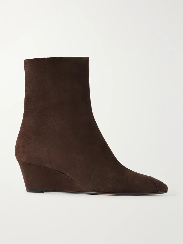 Mia Cap 55 wedge suede ankle boots