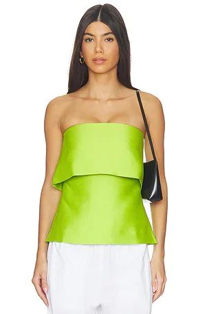 Felix Satin Strapless Top