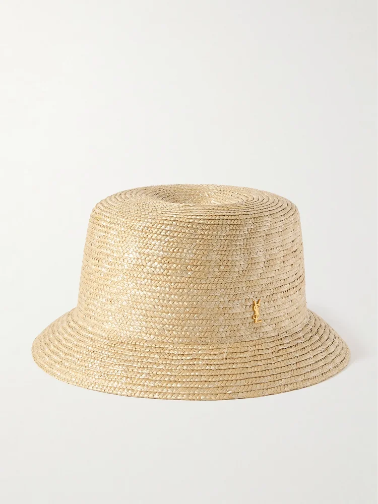 Maglina embellished straw bucket hat