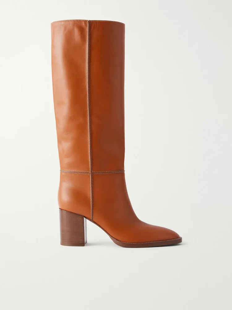 70 leather knee boots