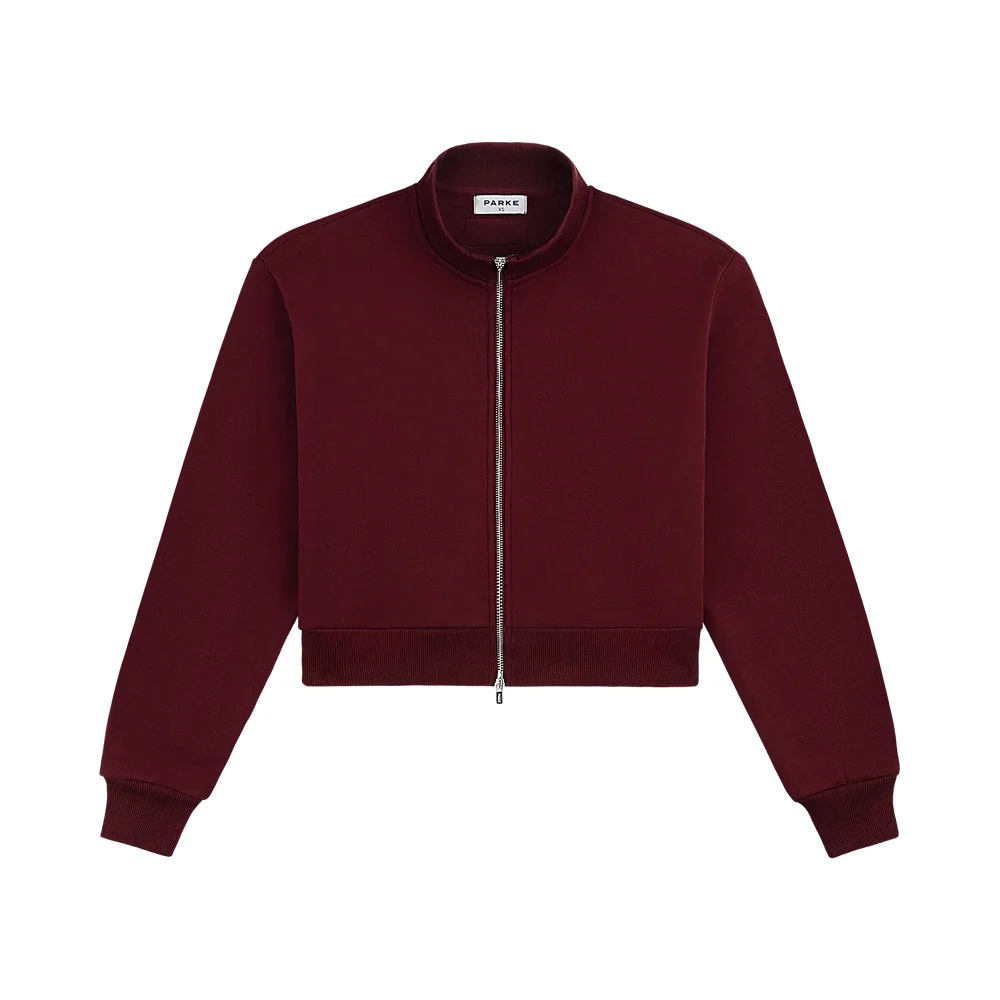 Zip Up Mockneck - Port
