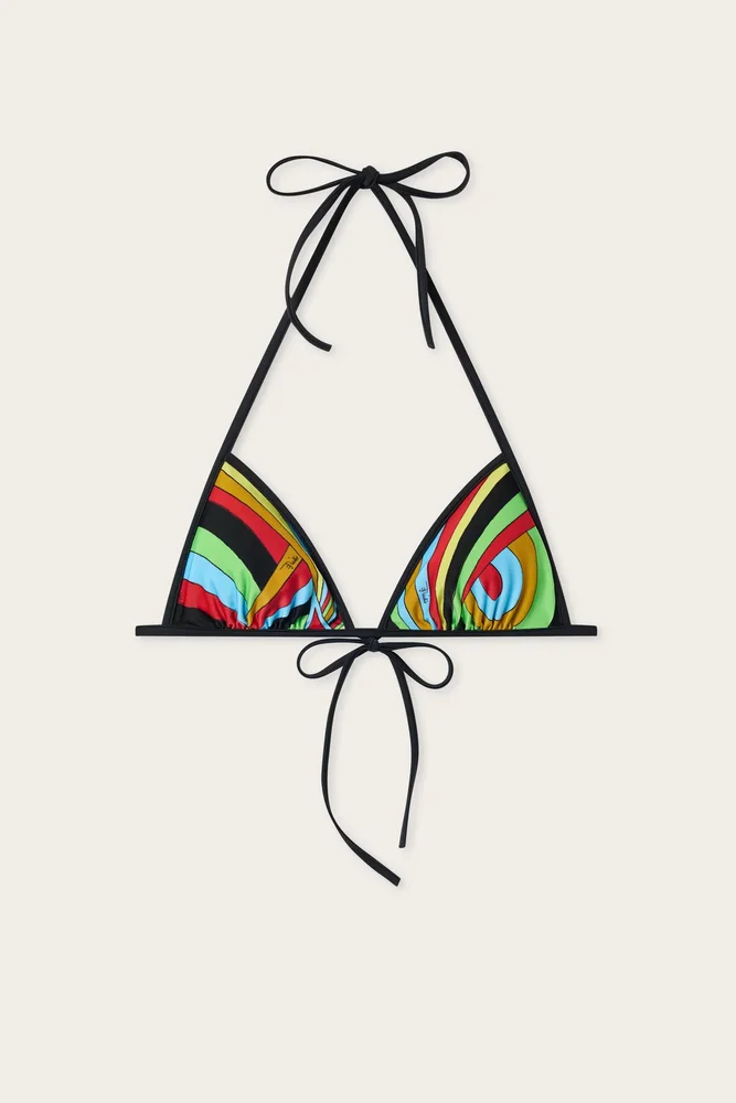 Iride Print Bikini Top