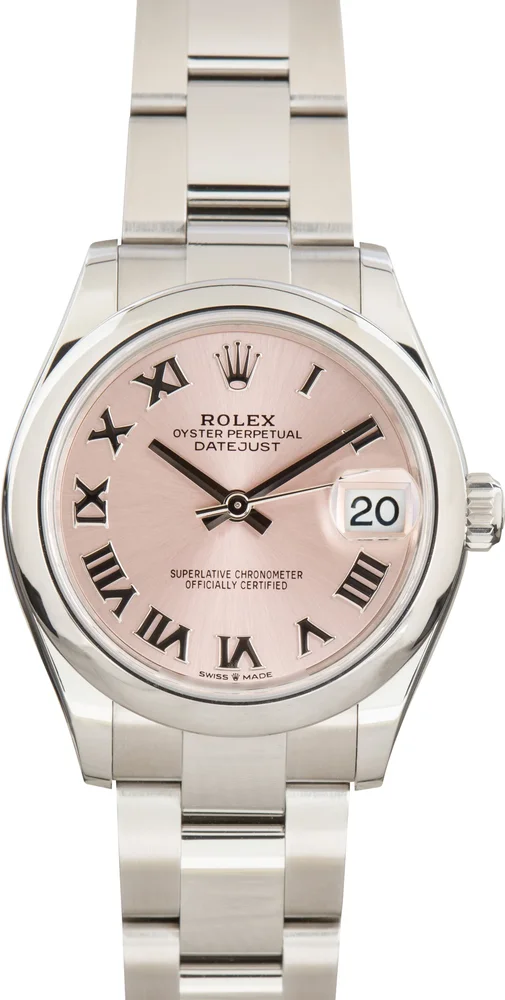 Pre-Owned Rolex Datejust 31 278240 Pink Dial Stainless Steel