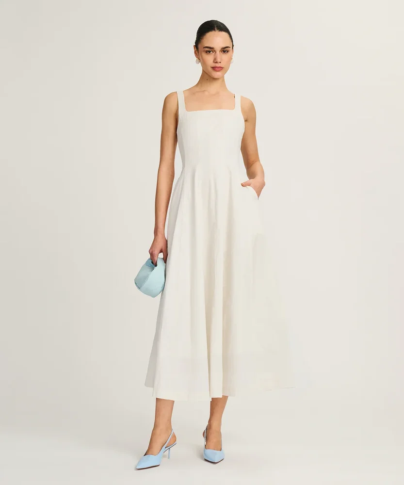 Organic Cotton Midi Dress
