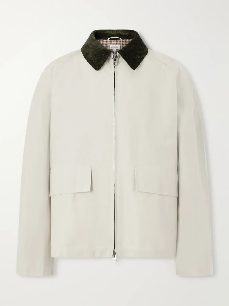 Dancer Corduroy-Trimmed Cotton Blouson Jacket