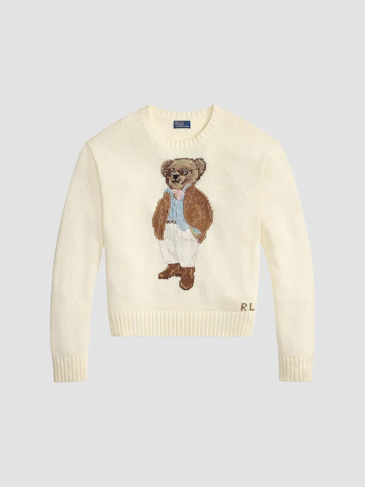 Traveler Bear Cotton Sweater