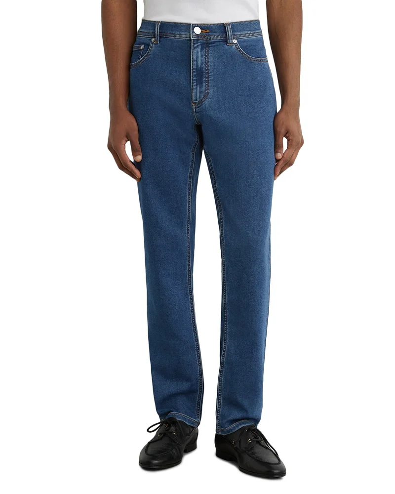Bishopsgate Straight Fit 31.5" Jeans in Dark Rinse