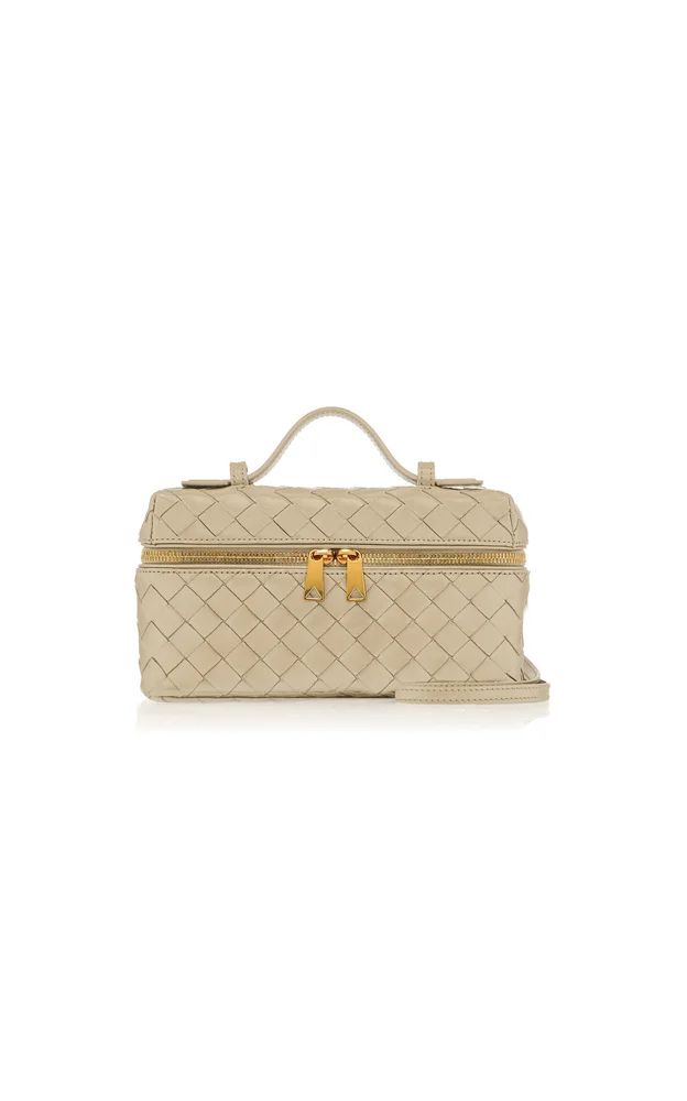 Bang Bang Intrecciato Leather Vanity Case