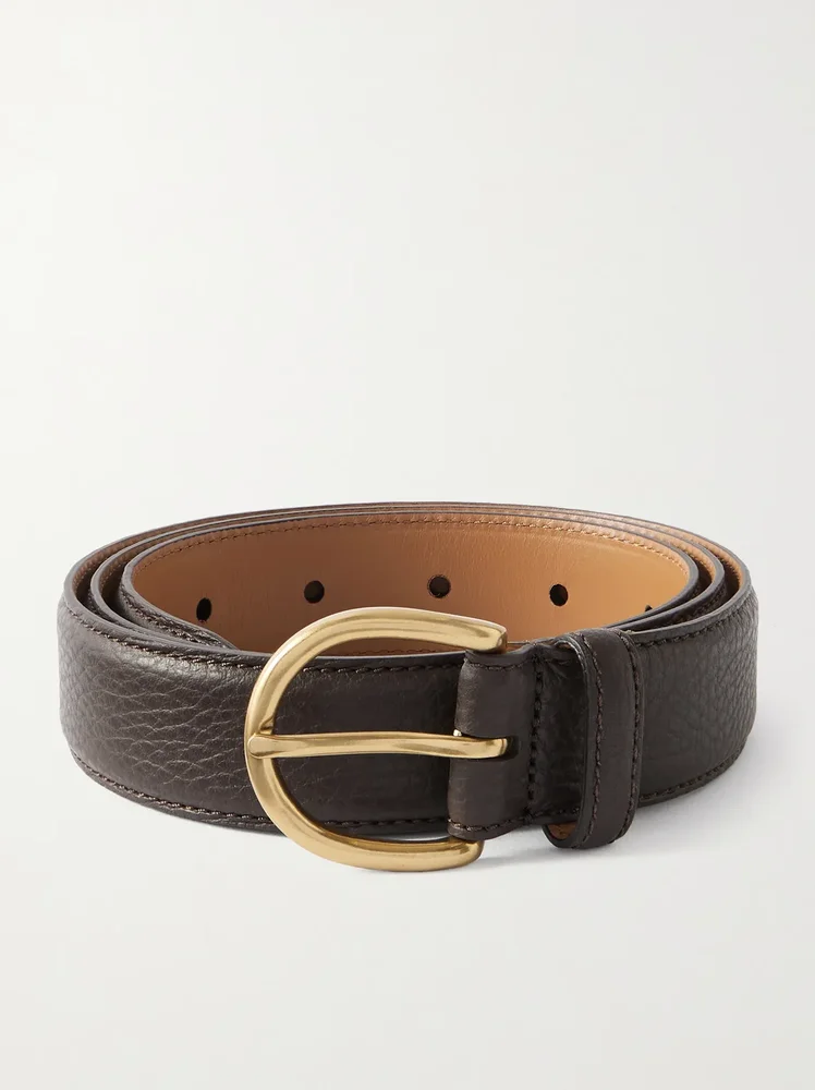 3cm Full-Grain Leather Belt