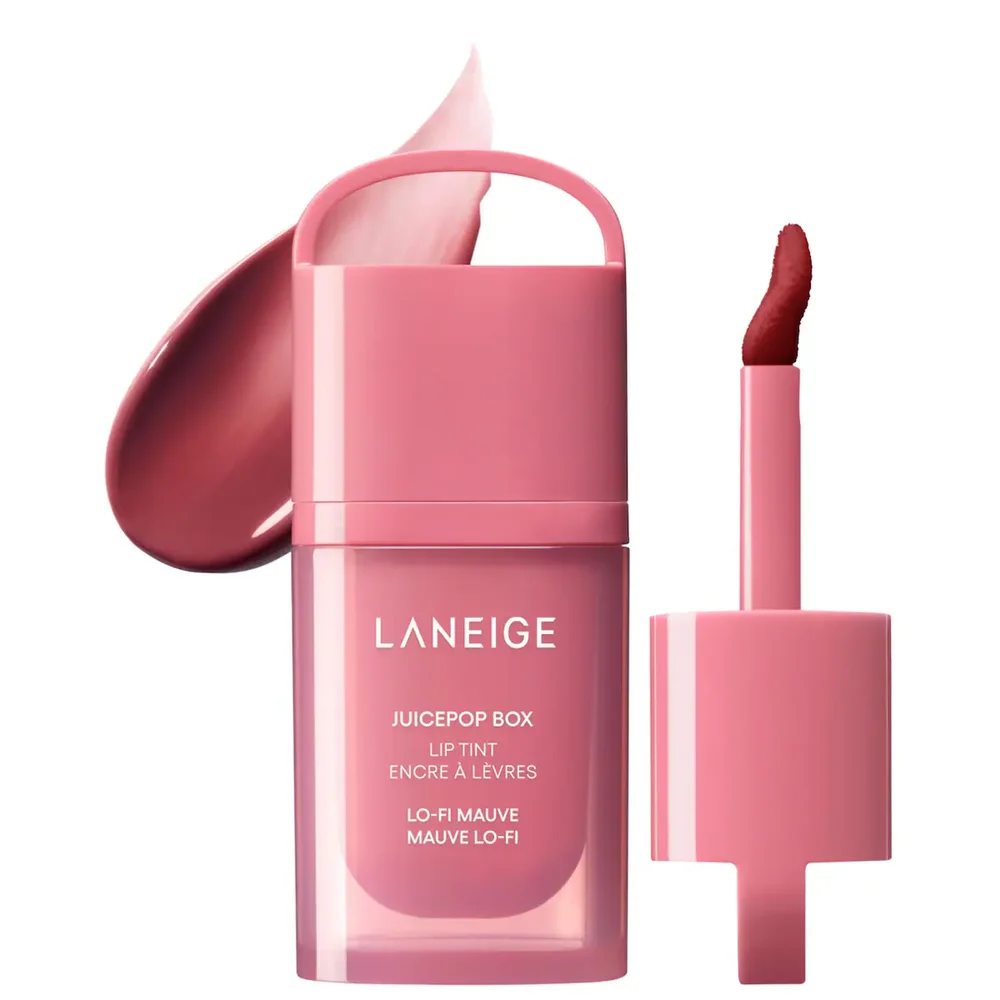 JuicePop Box Hydrating & Lightweight Oil Lip Tint in Lo-Fi Mauve