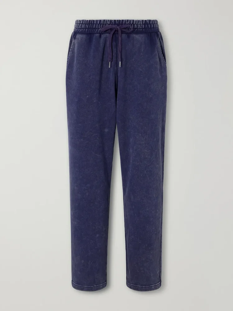 Tapered Cotton-Blend Jersey Sweatpants