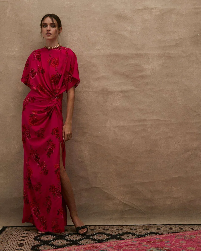 Magenta Bloom Zaira Dress