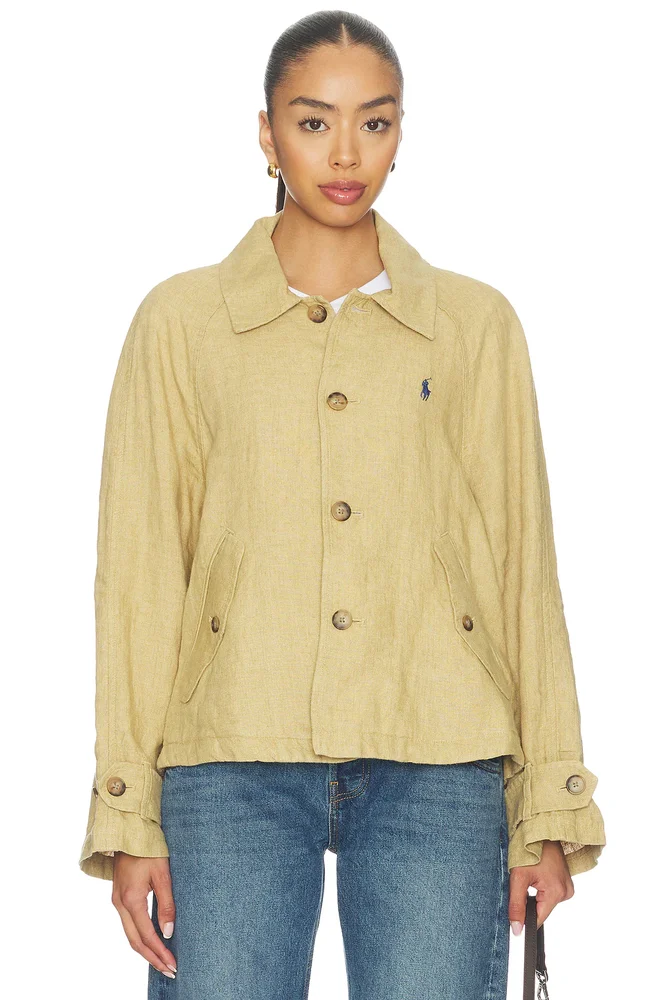 Linen Windbreaker Jacket