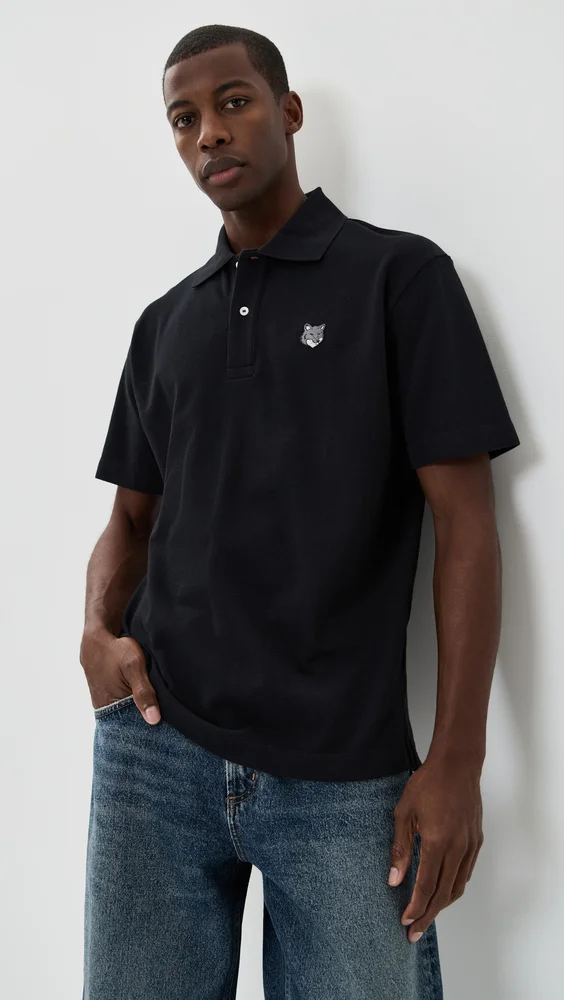 Grey Fox Head Patch Comfort Polo