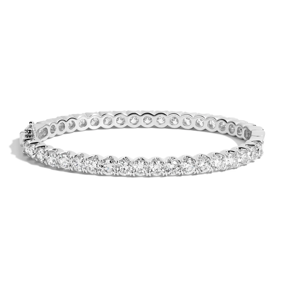 10ct Lab Grown Diamond Hinged Tennis Bracelet