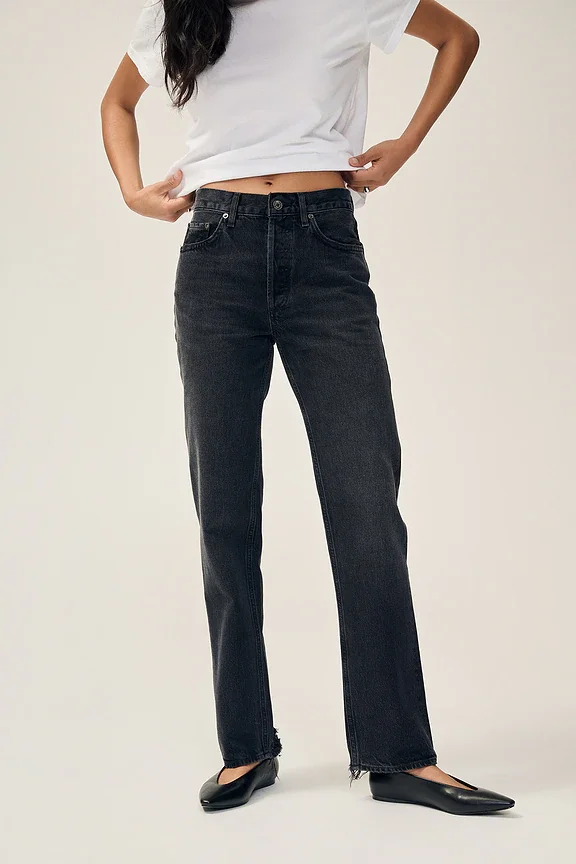 Lana Mid Rise Straight Jeans