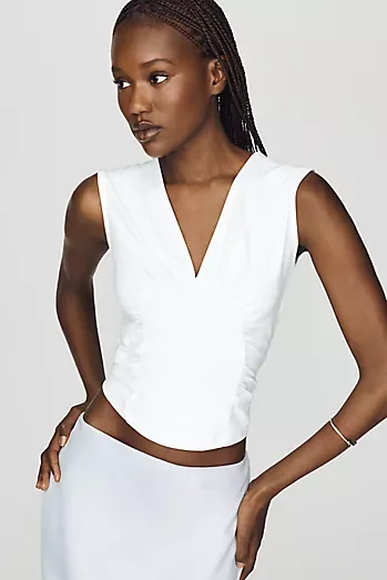 Maeve Plunge Corset-Style Top