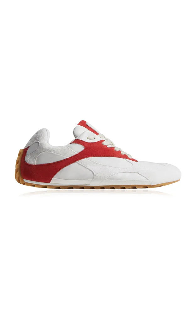 Orbit Flash Suede-Trimmed Sneakers