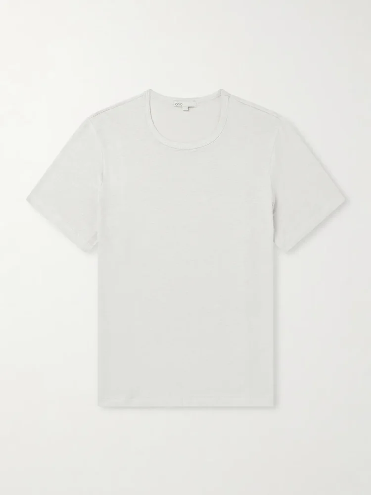 Linen-Blend T-Shirt